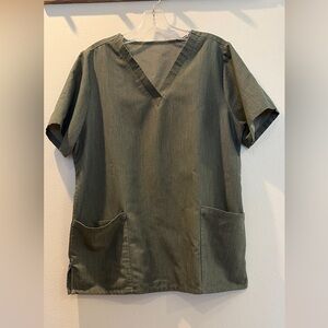 Mandala 6 Pocket Top Heather Olive size L